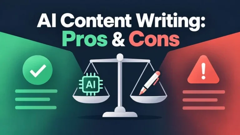 pros and cons of AI content writing